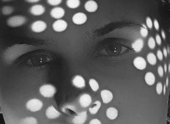 Face with light effects